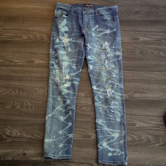 J23 AMERICAN BREED Distress Jeans - Picture 1 of 7